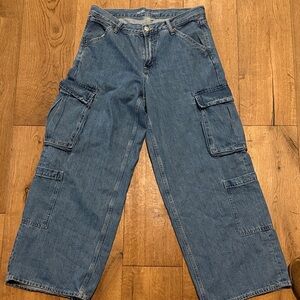 Old Navy Women's Blue Flare & Wide Leg Jeans
